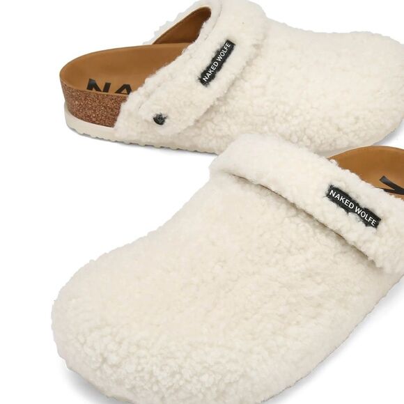 Naked Wolfe Malta Crème Shearling Size 44EU U.S. size 11 Slip On Mules Shoes main image 8